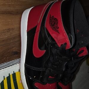Nike Air Jordan Black and Red Sneakers